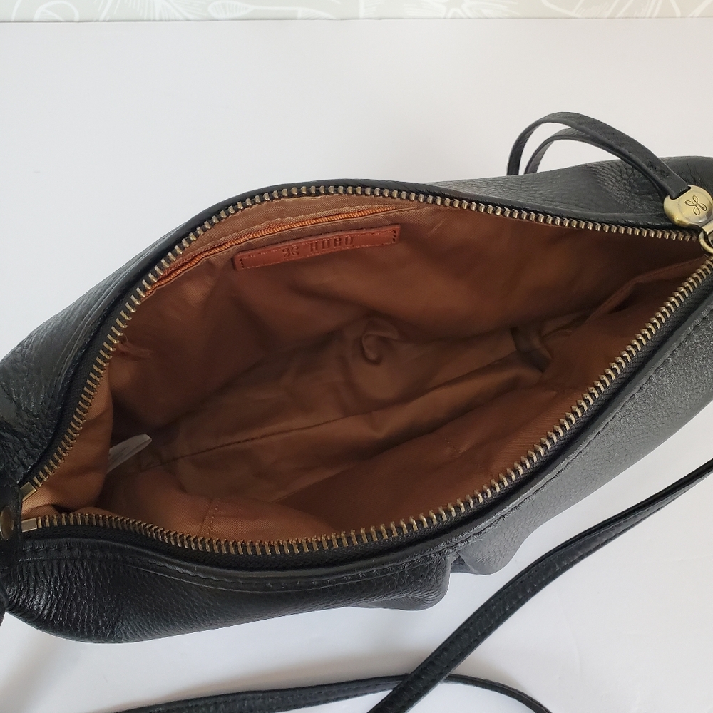 HOBO Kirby Black Leather Small Shoulder Bag - Picture 7 of 10